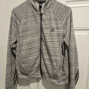 Adidas Gray Zip-Up Jacket